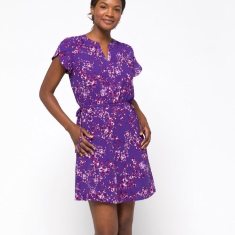 41 Hawthorne EUC Purple Sleeve Detail dress